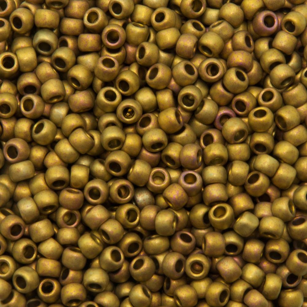 rocaille toho seed beads 8/0 hyger metallic frosted carnival (513f) | 10gr