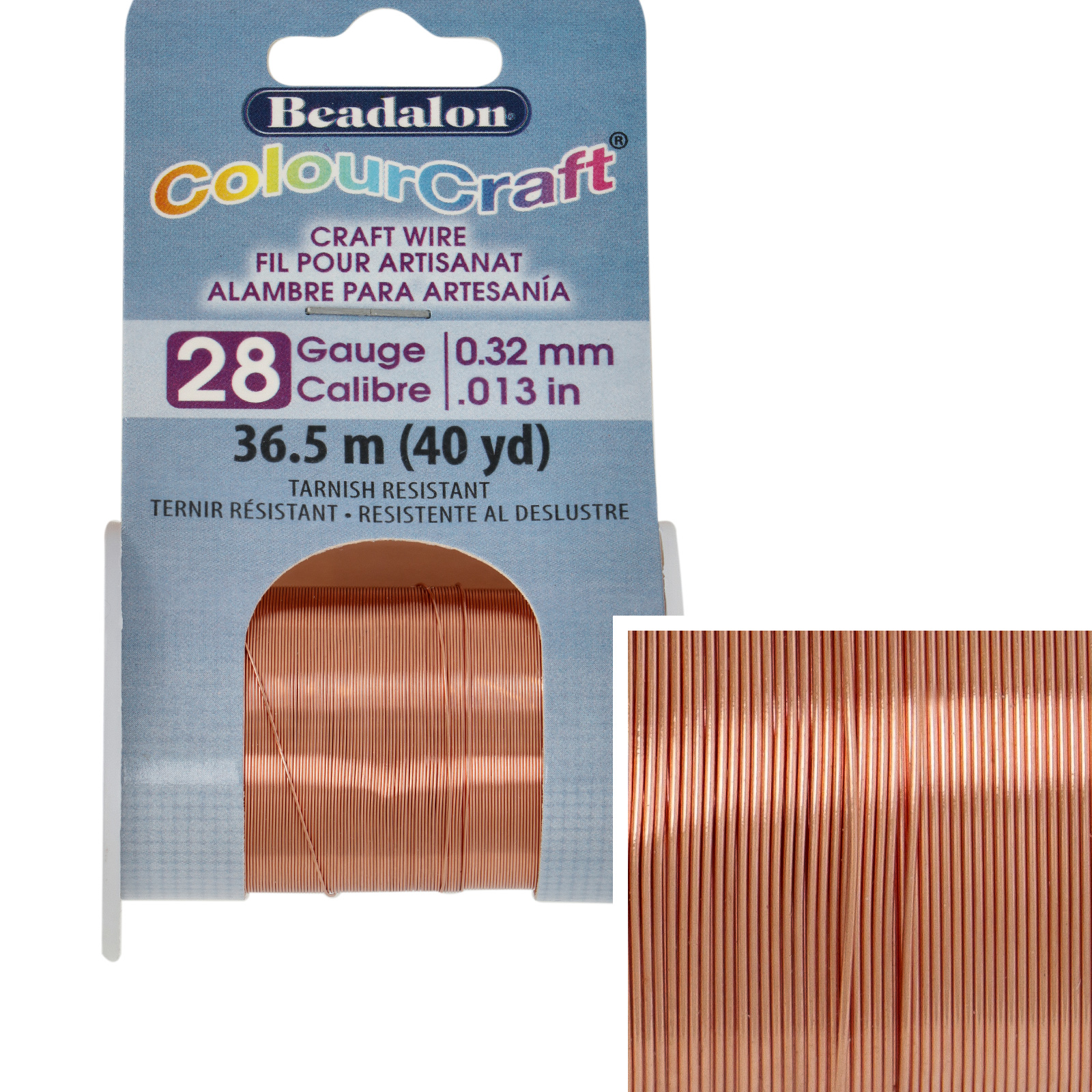 colourcraft wire copper - durchmesser 0,32mm - spule 36,5mt | 1st