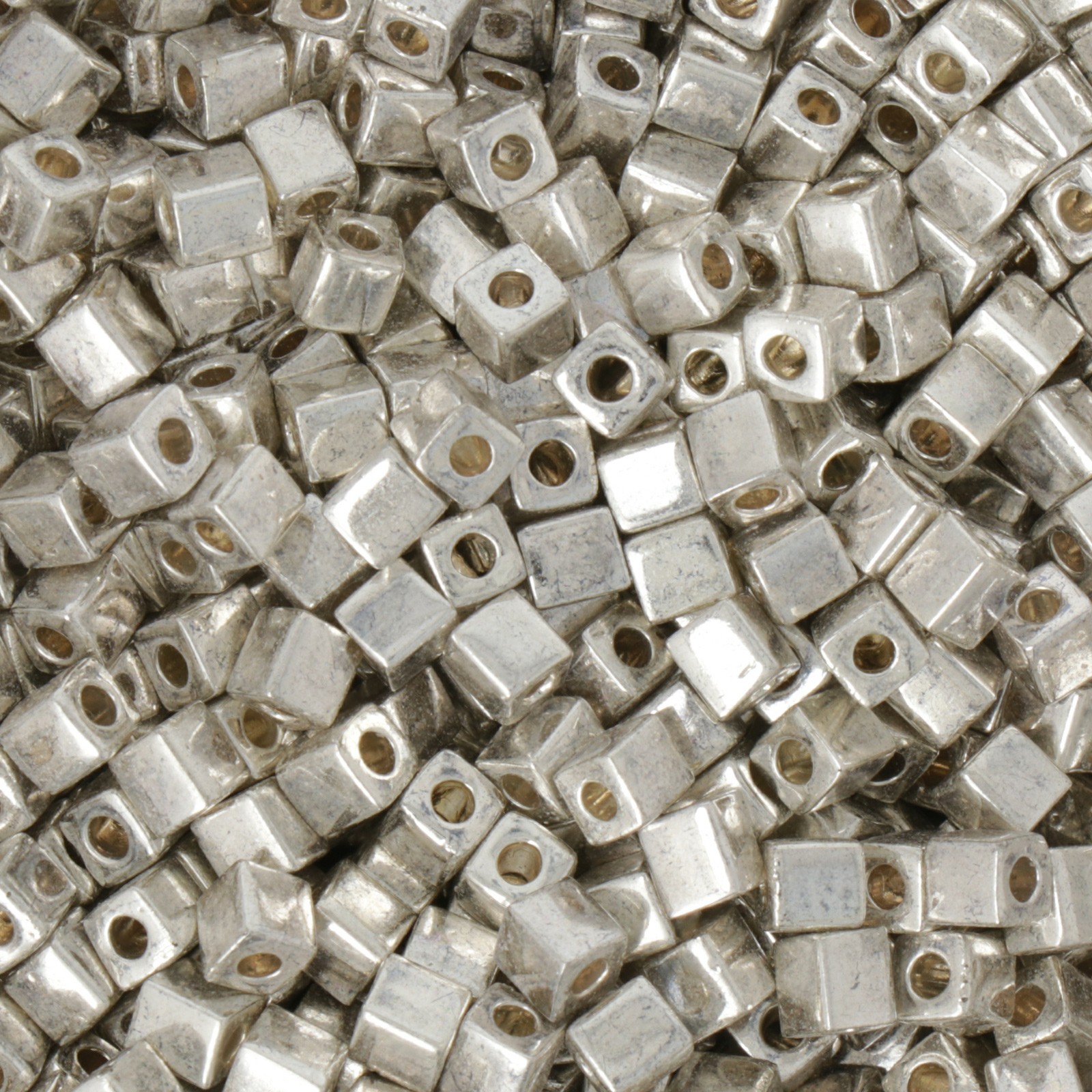 miyuki square beads galvanized silver (1051) 4mm | 10gr