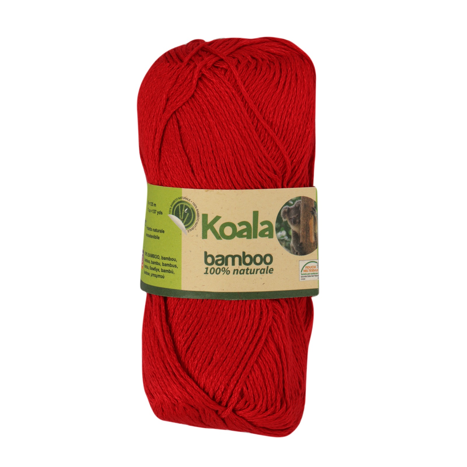 tre sfere koala bamboo - red (7289) - 50gr (125mt) | 1pc