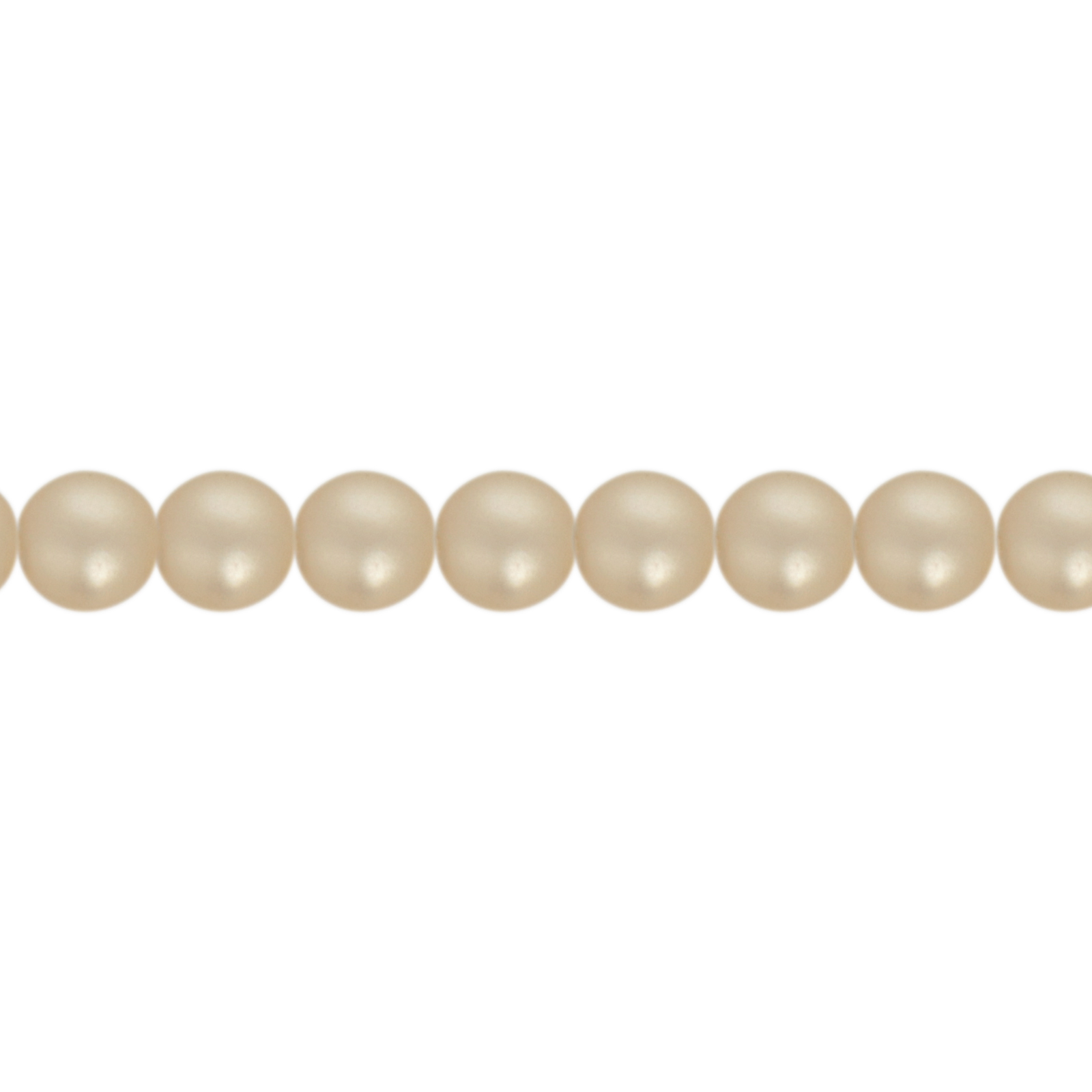 czech glass pearl beads - matte cream round 4mm | 100pc