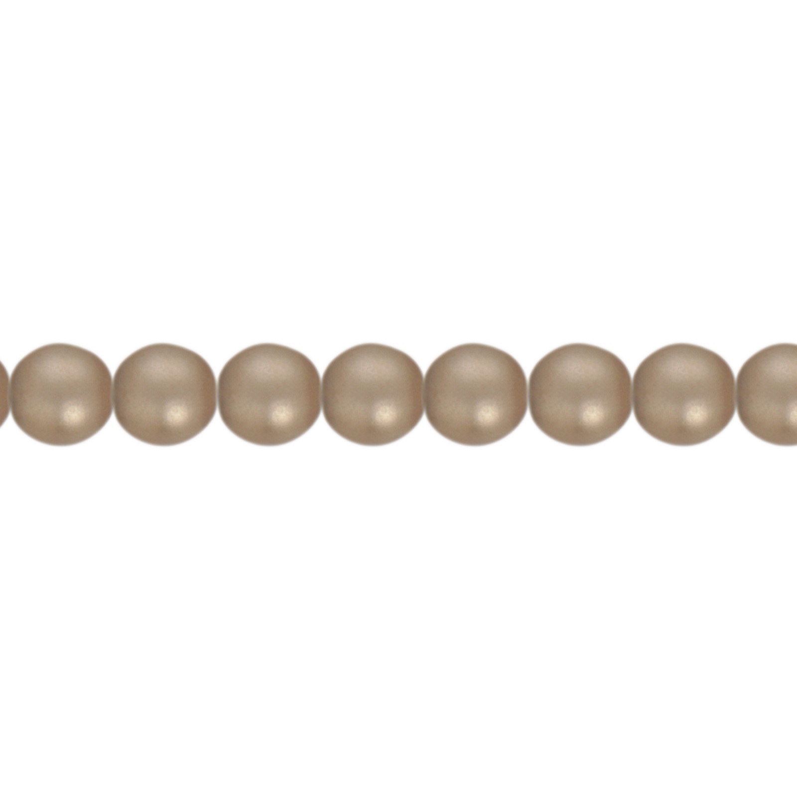 böhmische glas perlmutt rundperlen matte light bronze 4mm | 100st