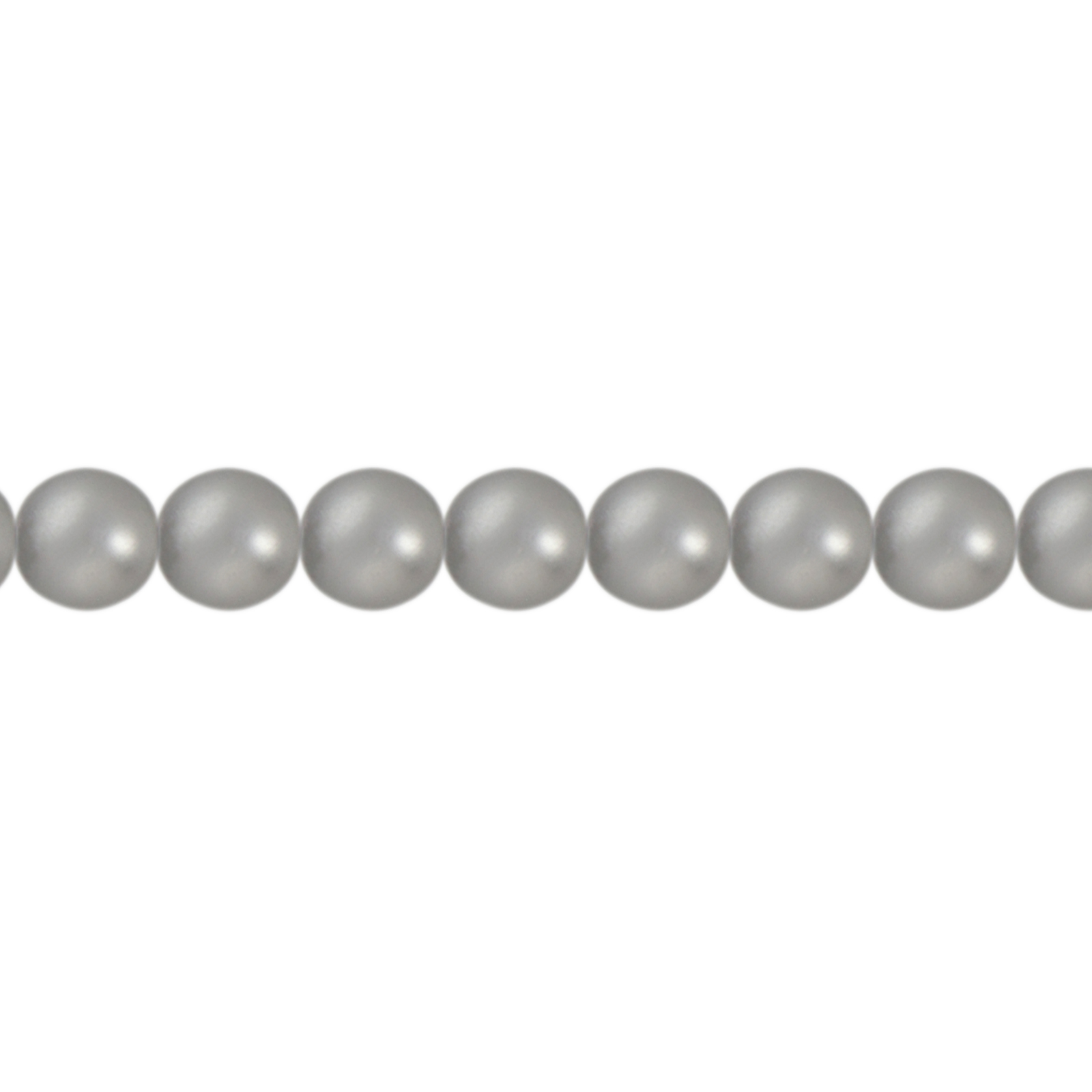 böhmische glas perlmutt rundperlen matte silver 4mm | 100st