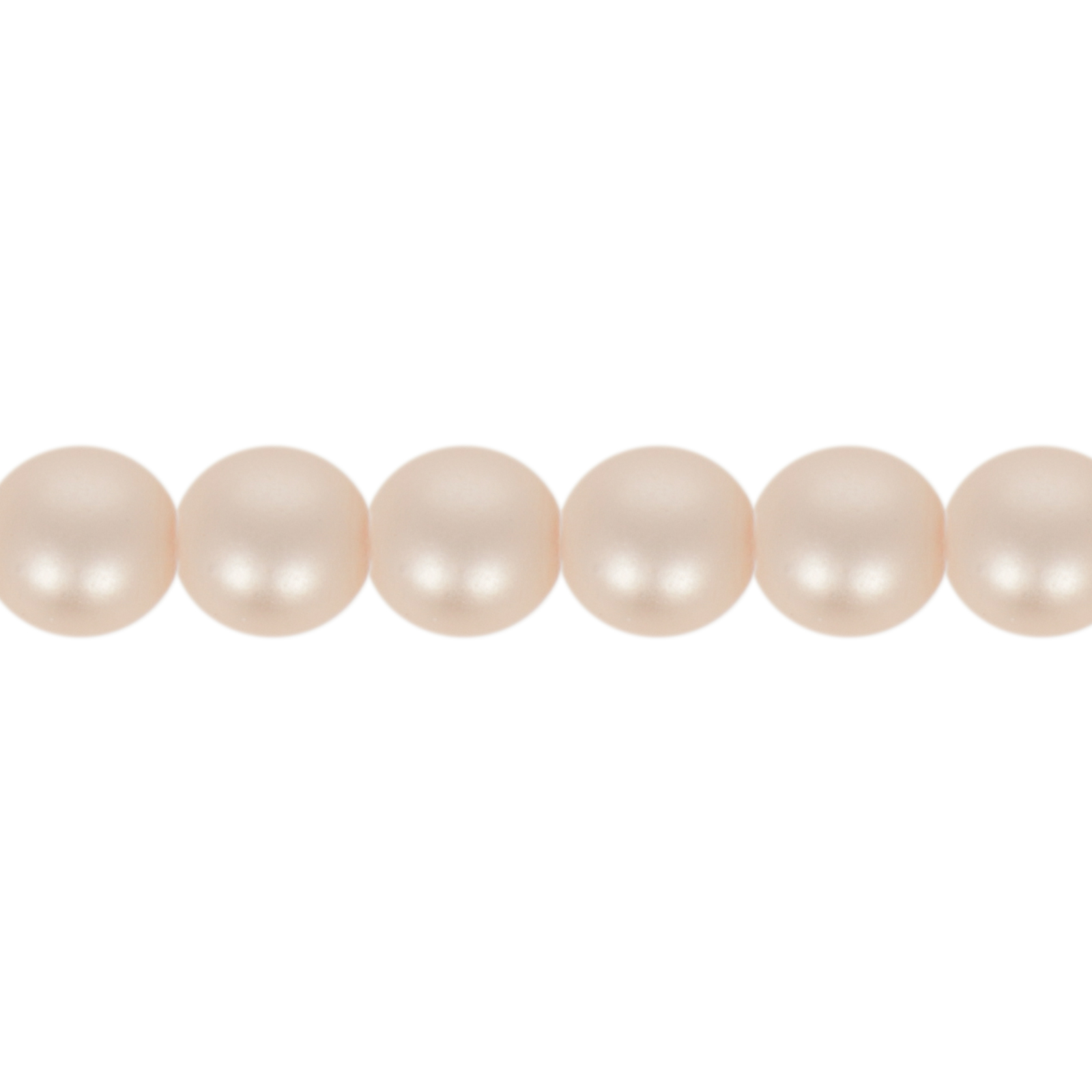 czech glass pearl beads - matte rosaline round 6mm | 75pc