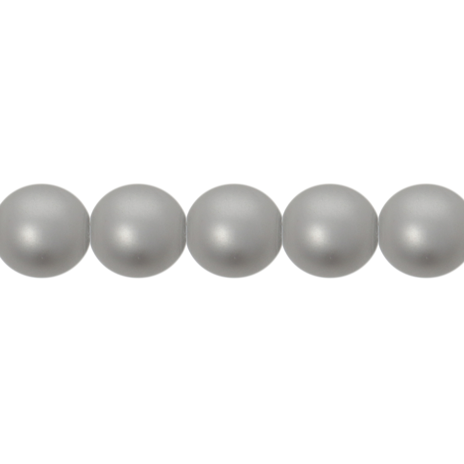 böhmische glas perlmutt rundperlen matte silver 8mm | 50st