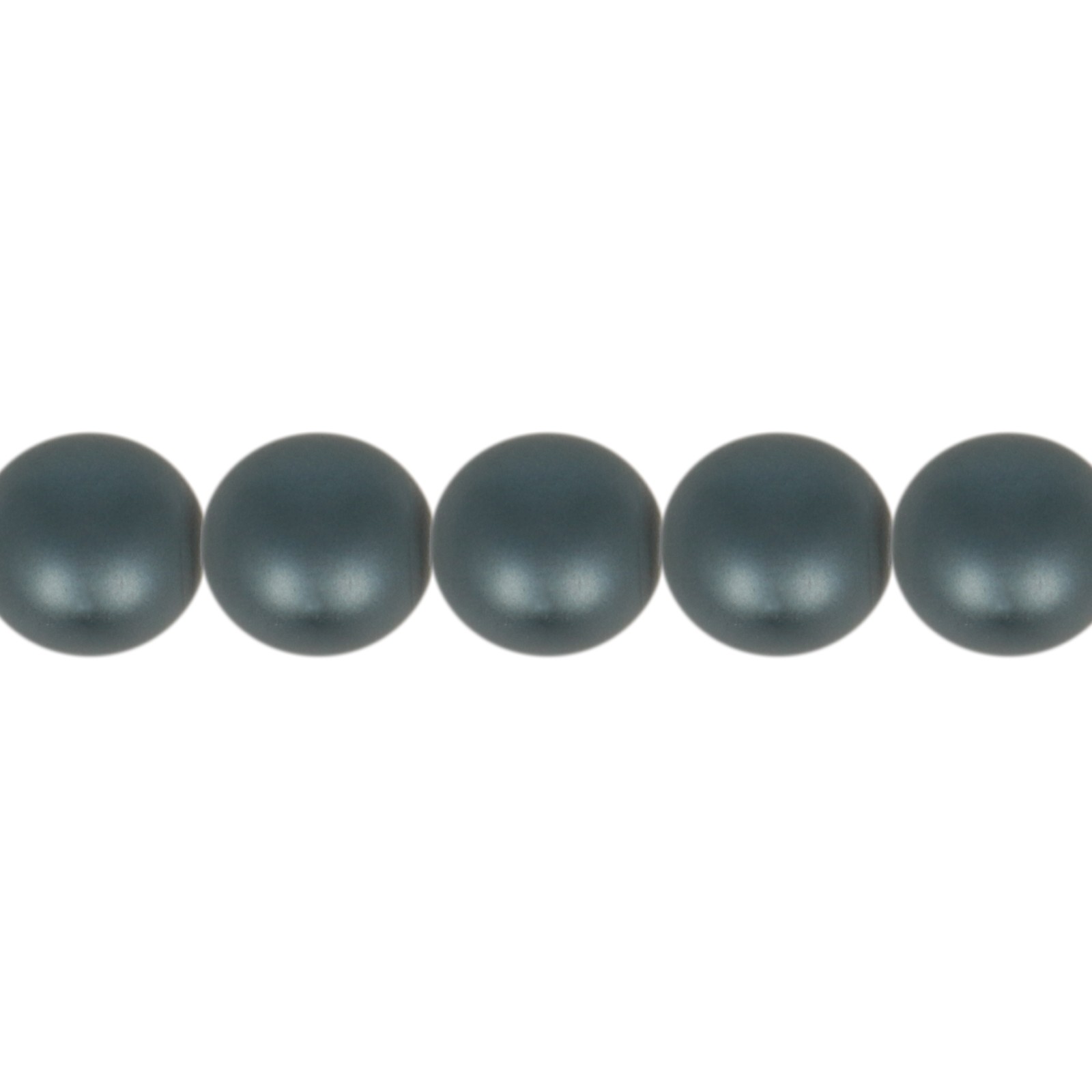 czech glass pearl beads - matte petrol round 8mm | 50pc