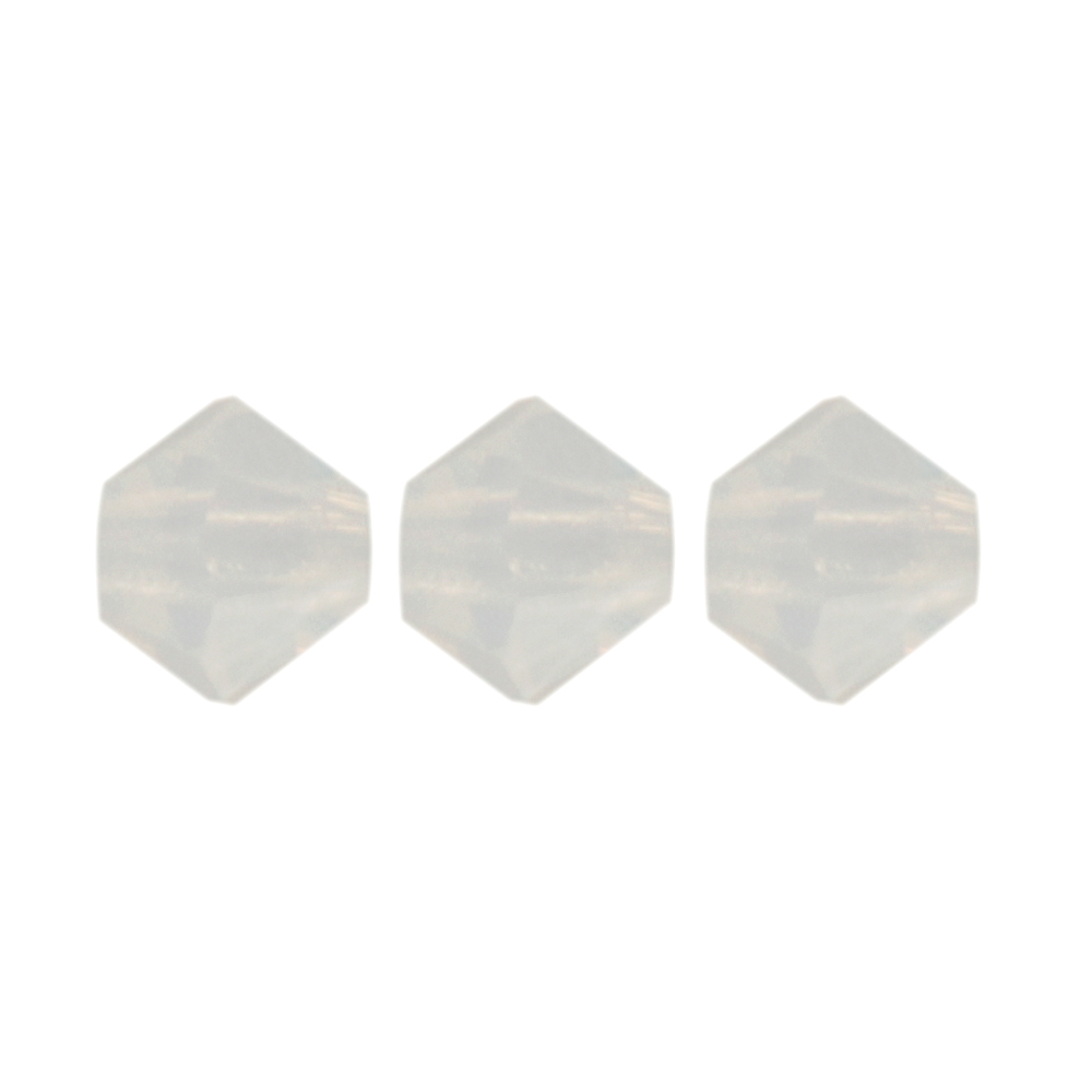 bicone preciosa white opal 4mm | 40pc
