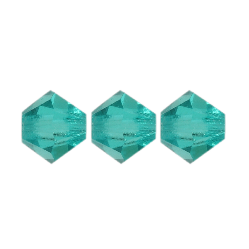 bicone preciosa blue zircon 4mm | 40pc