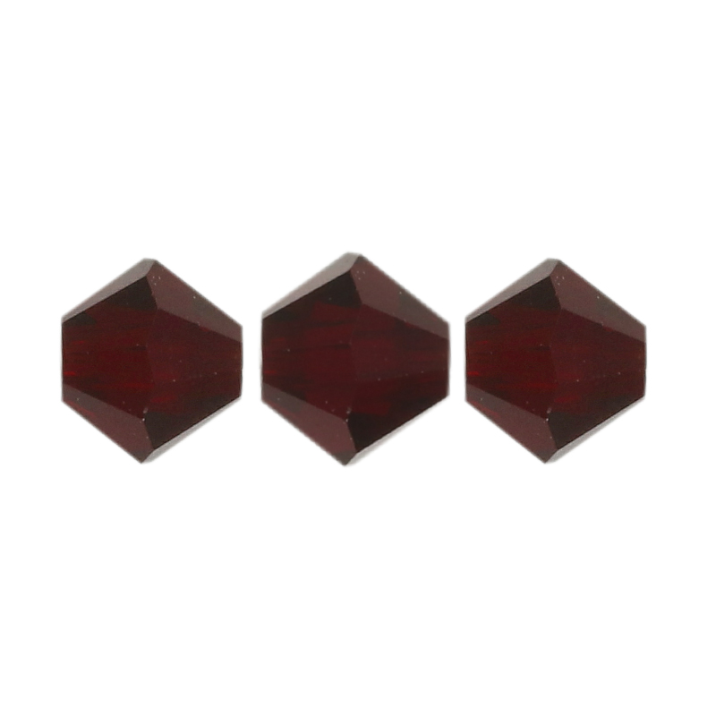 doppelkegel preciosa garnet 4mm | 40st
