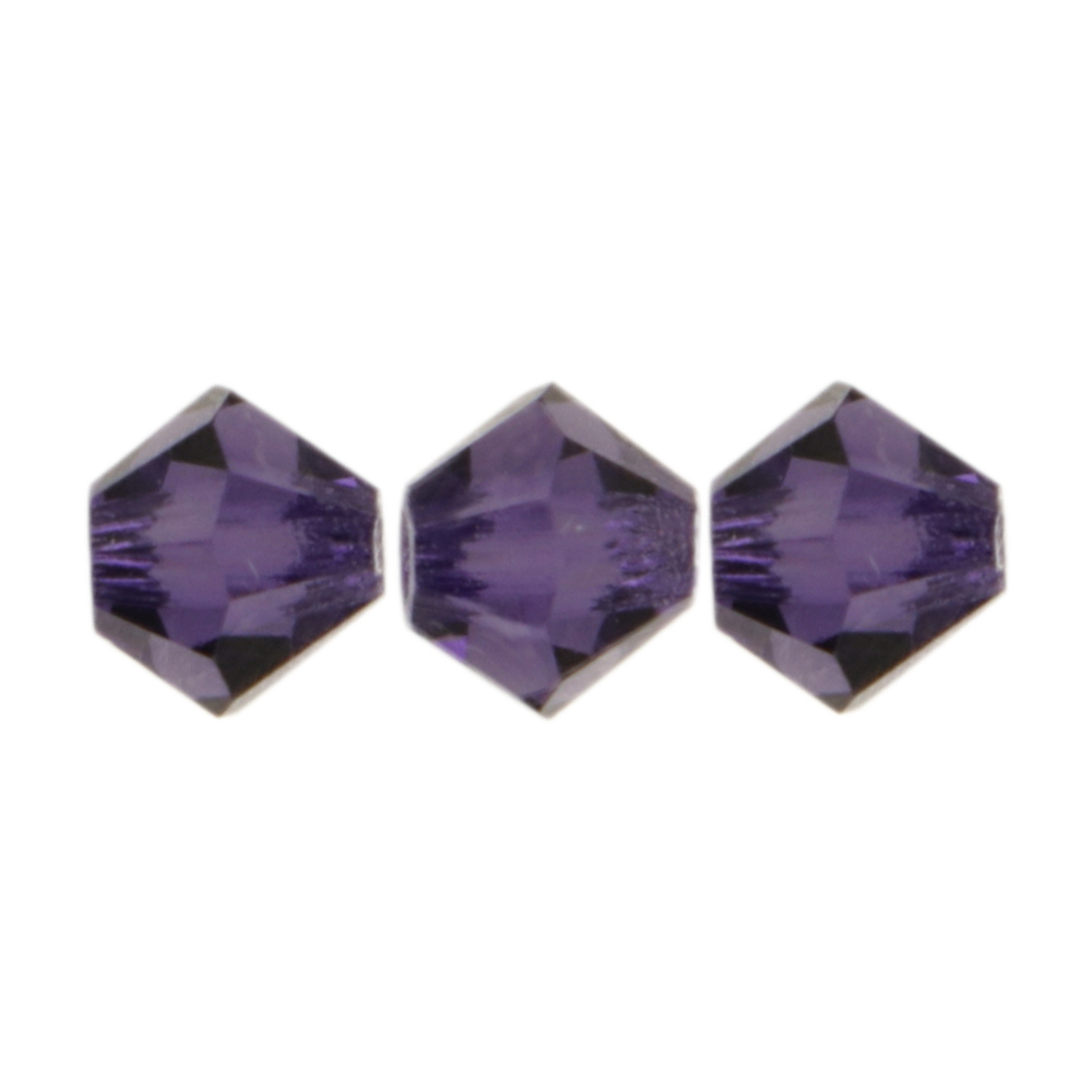 bicone preciosa deep tanzanite 4mm | 40pc
