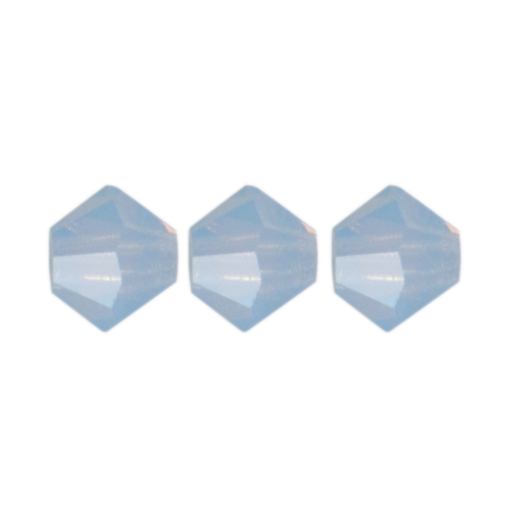bicone preciosa light sapphire opal 4mm | 40pc