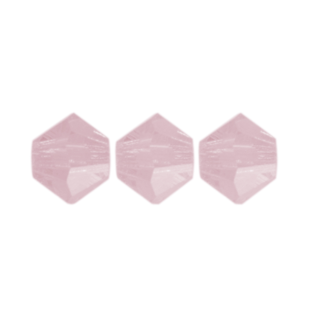 bicone preciosa rose opal 4mm | 40pc