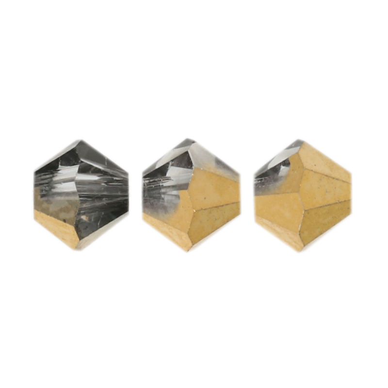 bicone preciosa crystal aurum half 4mm | 40pc