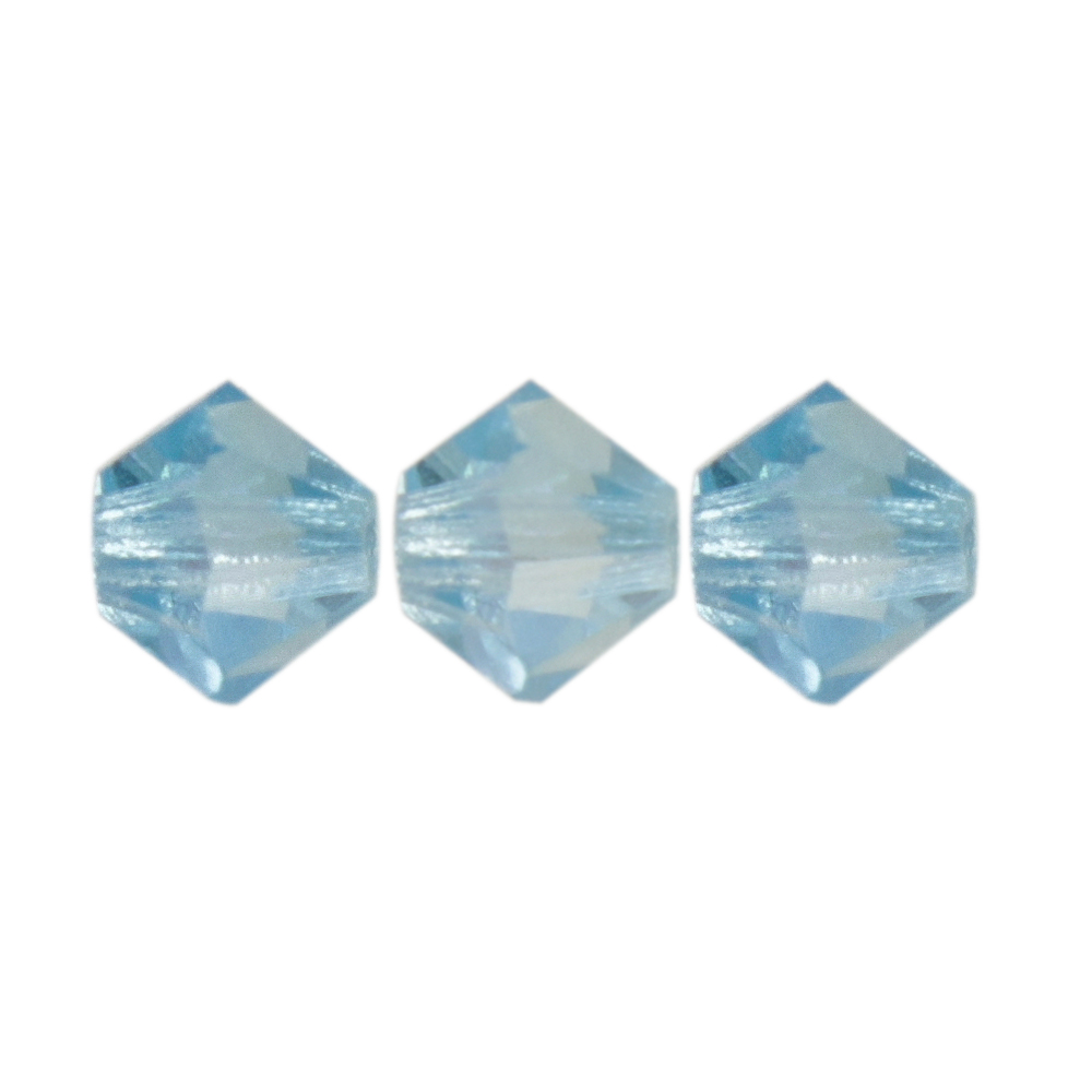 bicone preciosa aquamarine ab 4mm | 40pc