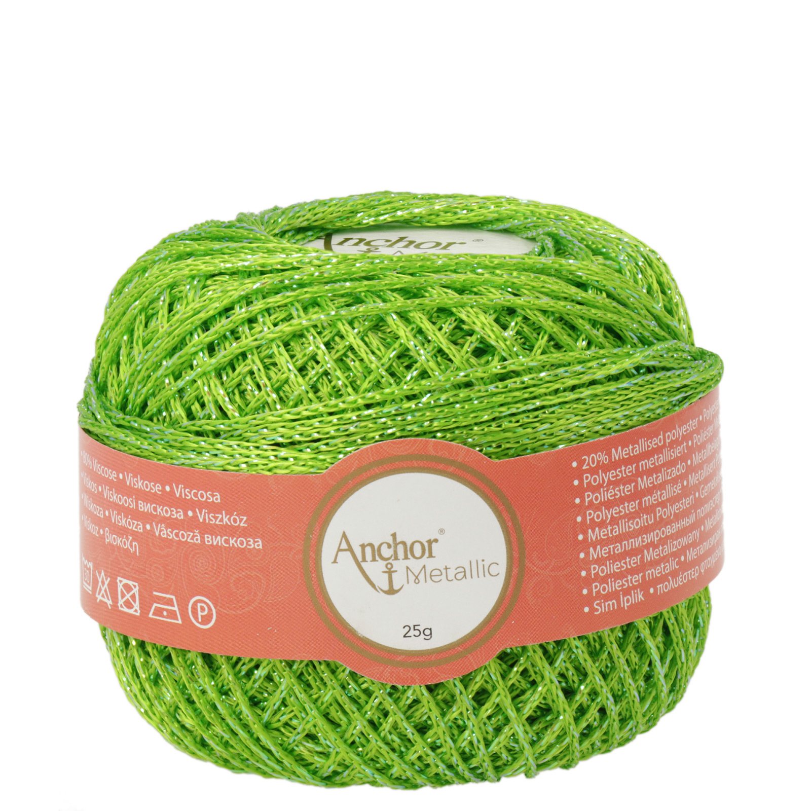anchor metallic - neon green (00346) - 25gr (100mt) | 1pc