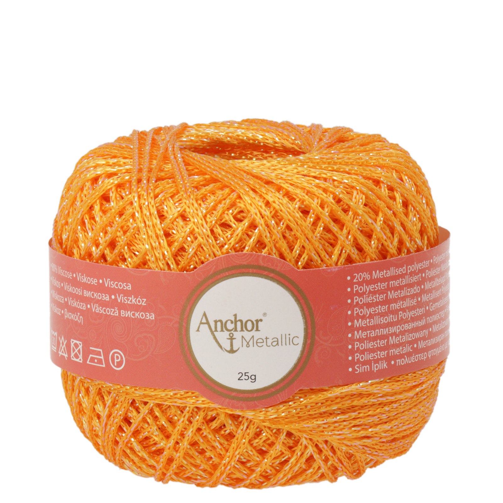 anchor metallic - neon orange (00347) - 25gr (100mt) | 1pc