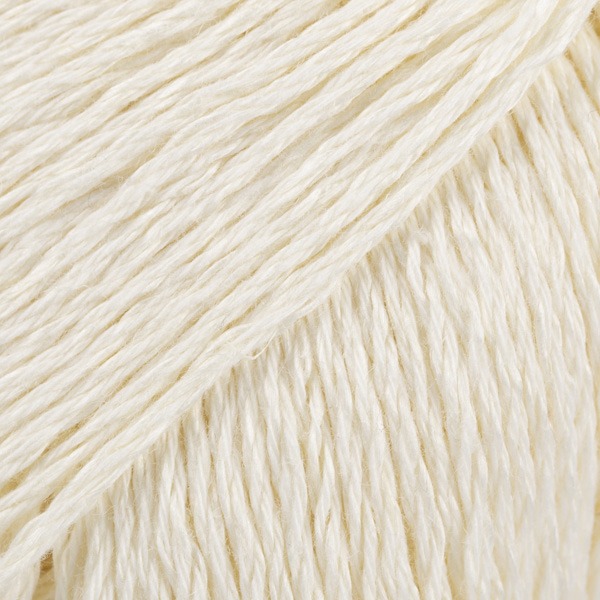 drops bomull-lin uni off white (02) - 50gr (85mt) | 1pc