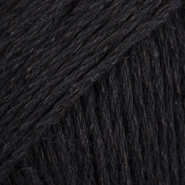 drops bomull-lin uni black (16) - 50gr (85mt) | 1pc