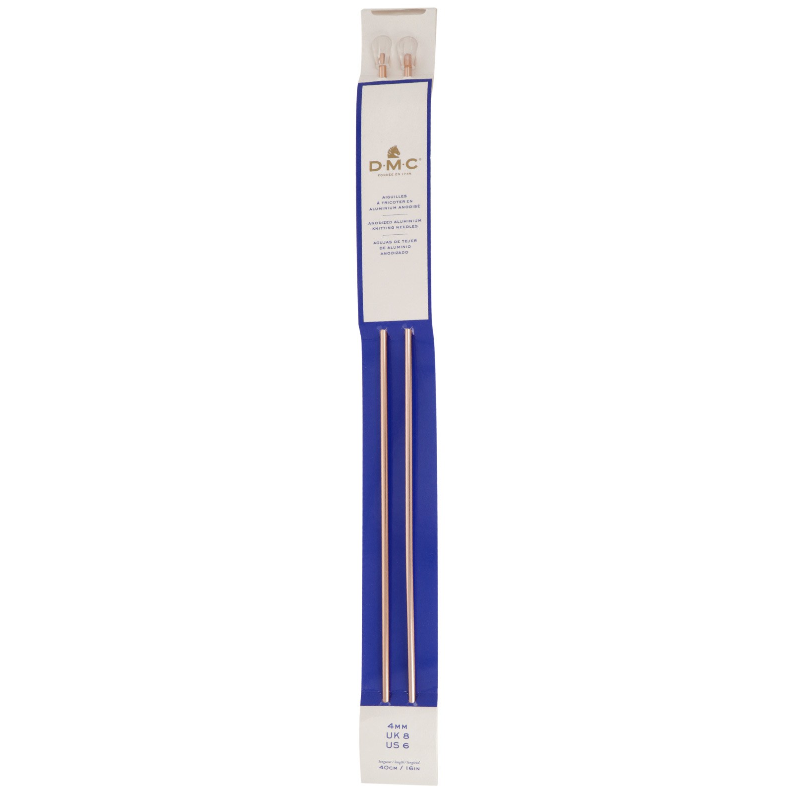 single pointed needles dmc rose gold 40cm - 4,00mm | 1pc