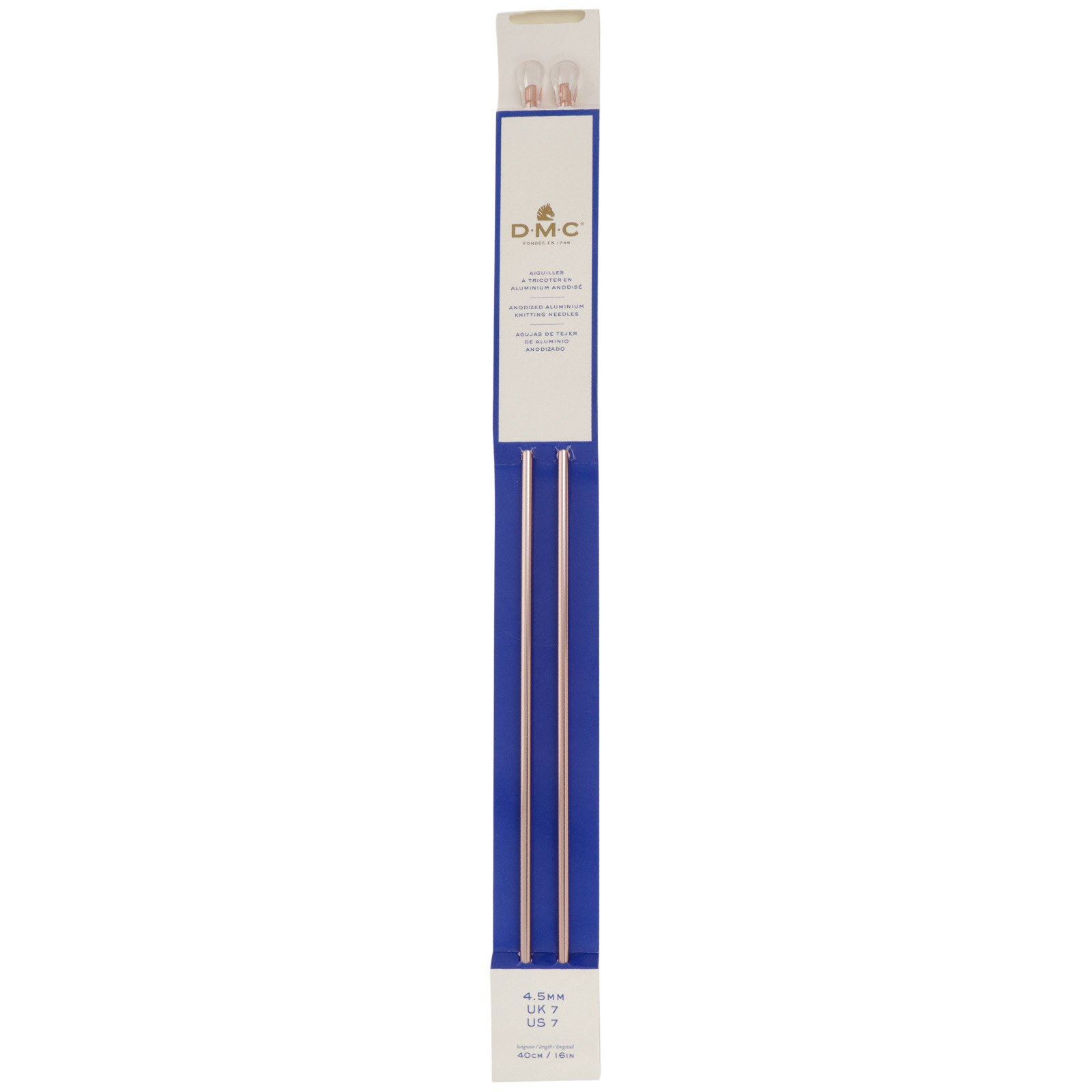 single pointed needles dmc rose gold 40cm - 4,5mm | 1pc