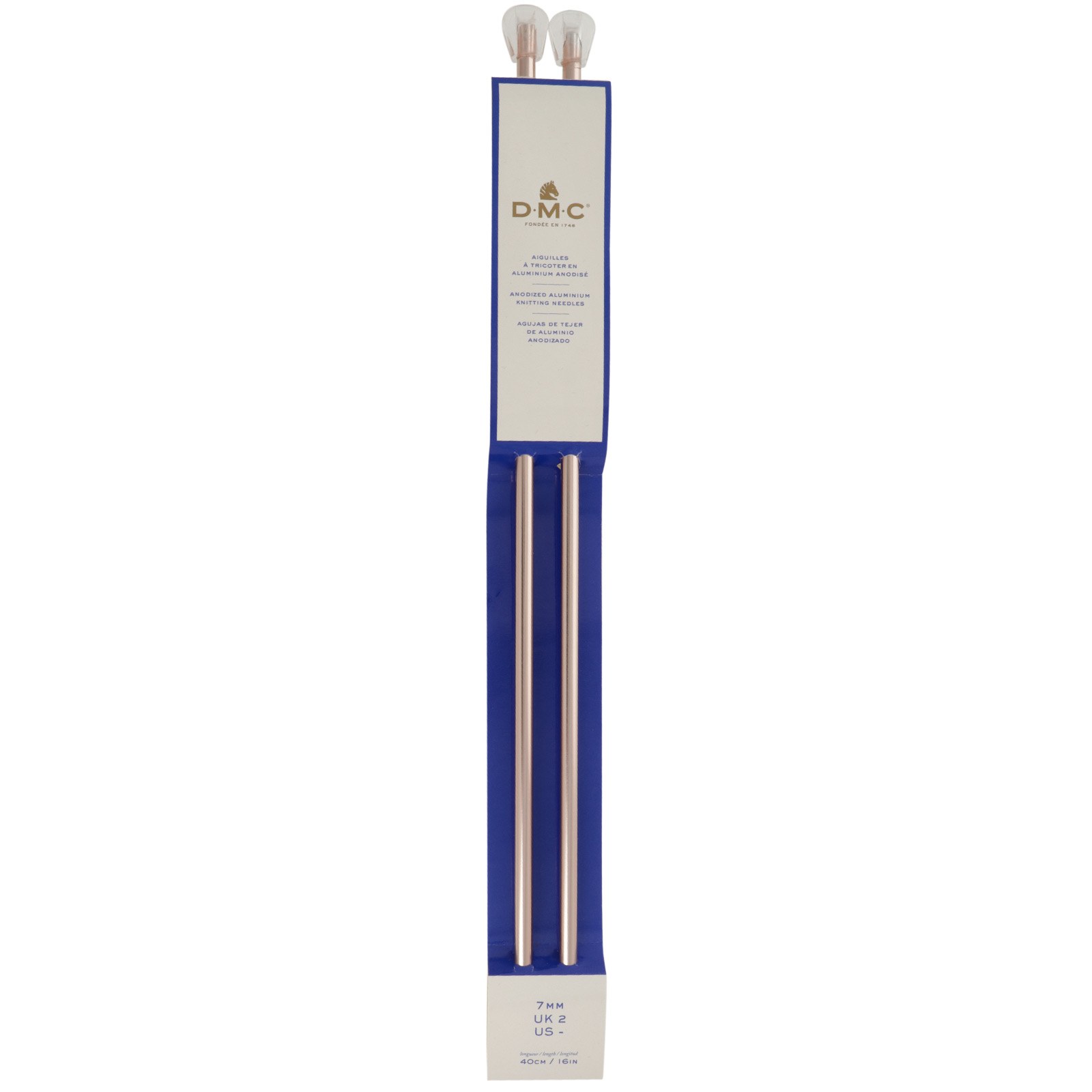 single pointed needles dmc rose gold 40cm - 7,00mm | 1pc