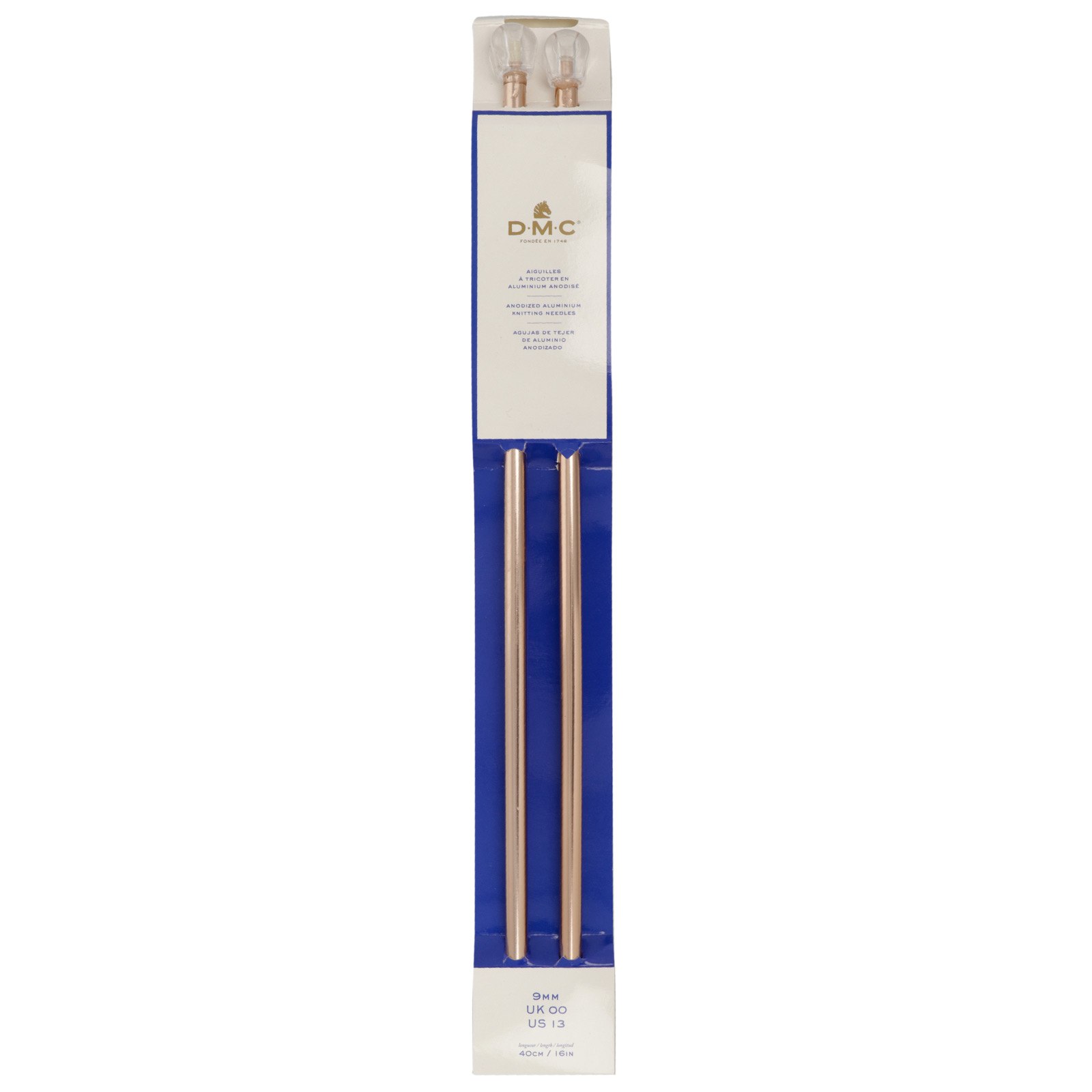 single pointed needles dmc rose gold 40cm - 9,00mm | 1pc
