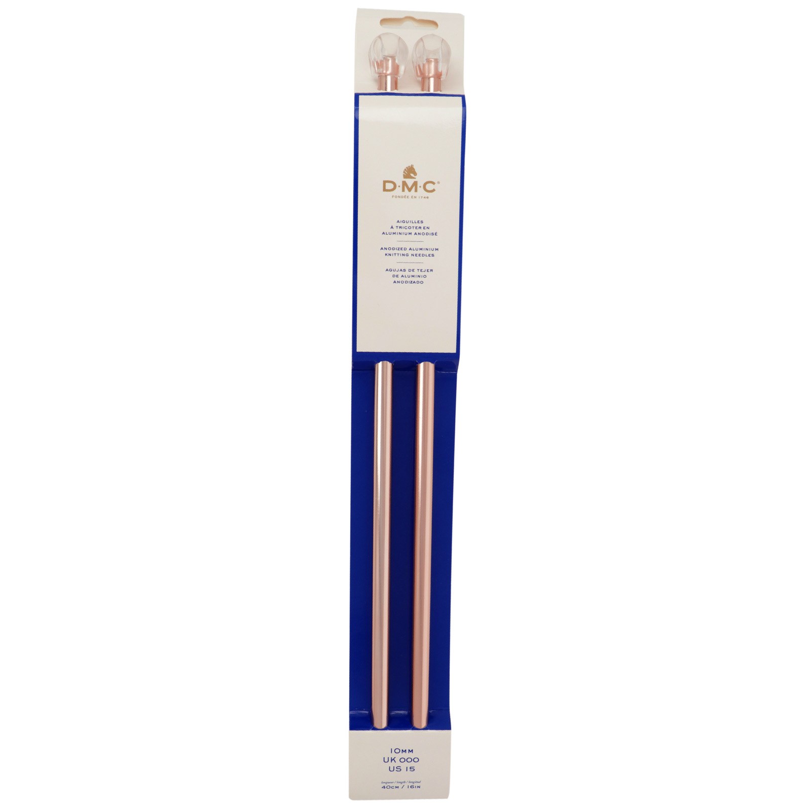 single pointed needles dmc rose gold 40cm - 10,00mm | 1pc