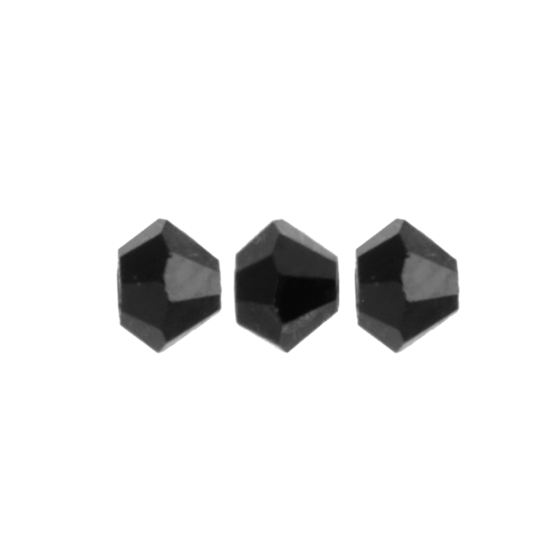 bicone preciosa jet 3mm | 40pc