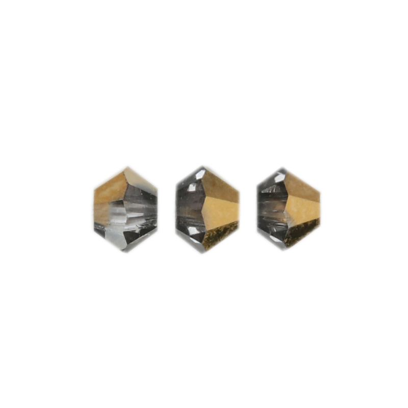 bicone preciosa crystal aurum half 3mm | 40pc