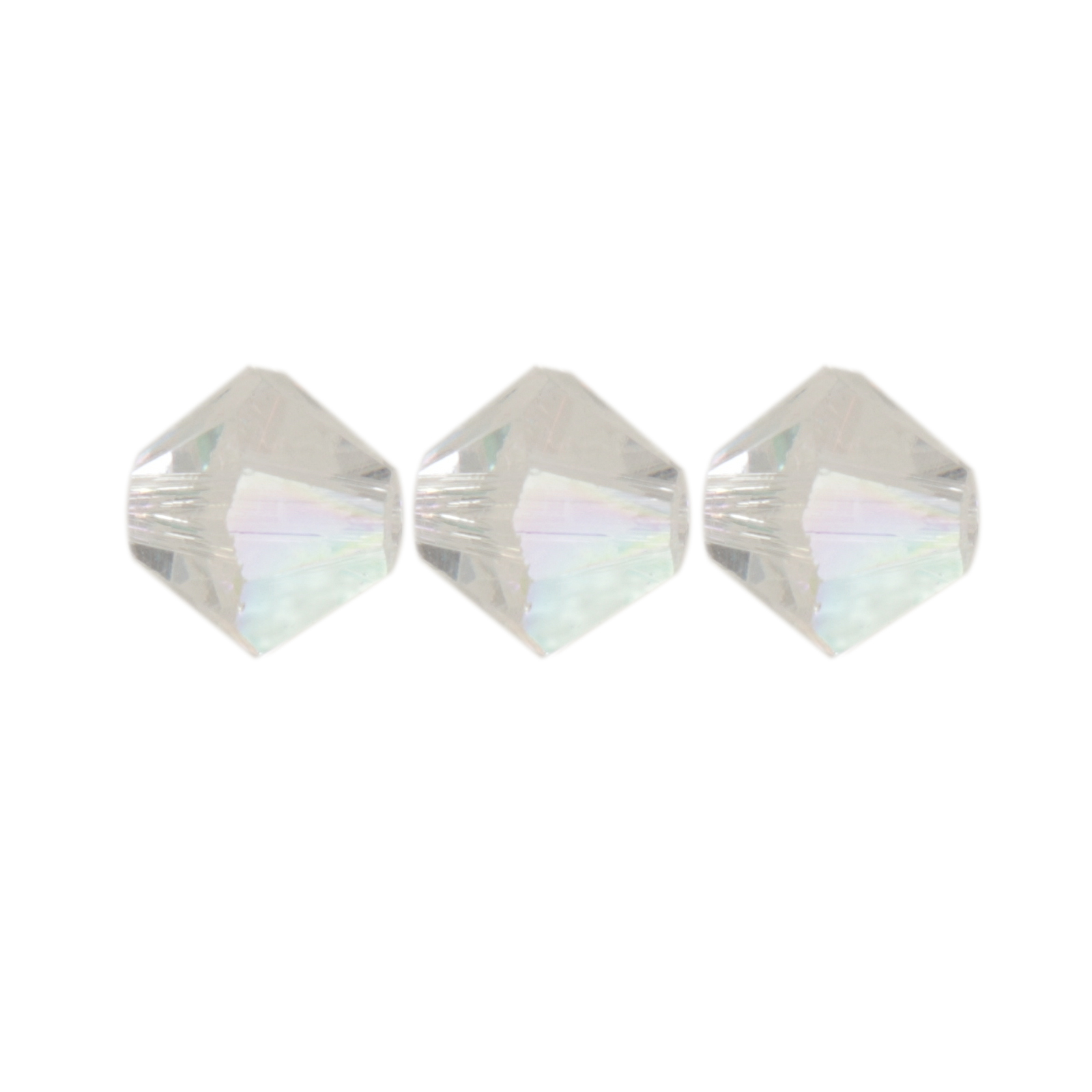 bicone preciosa crystal ab 6mm | 24pc