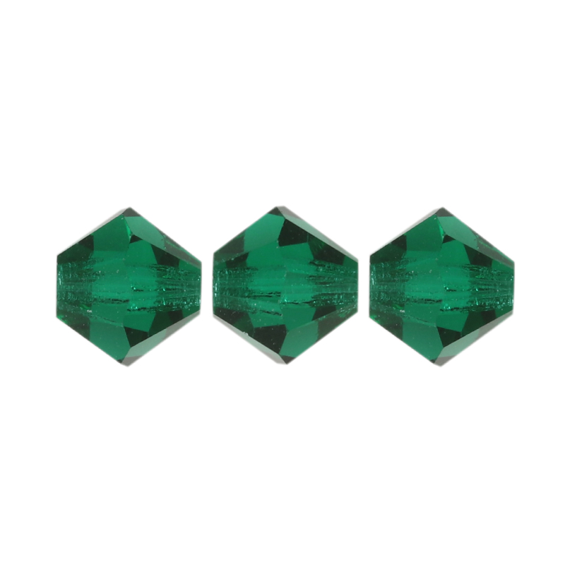 bicone preciosa emerald 6mm | 24pc