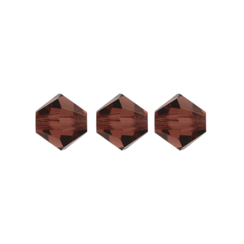 doppelkegel preciosa light burgundy 6mm | 24st