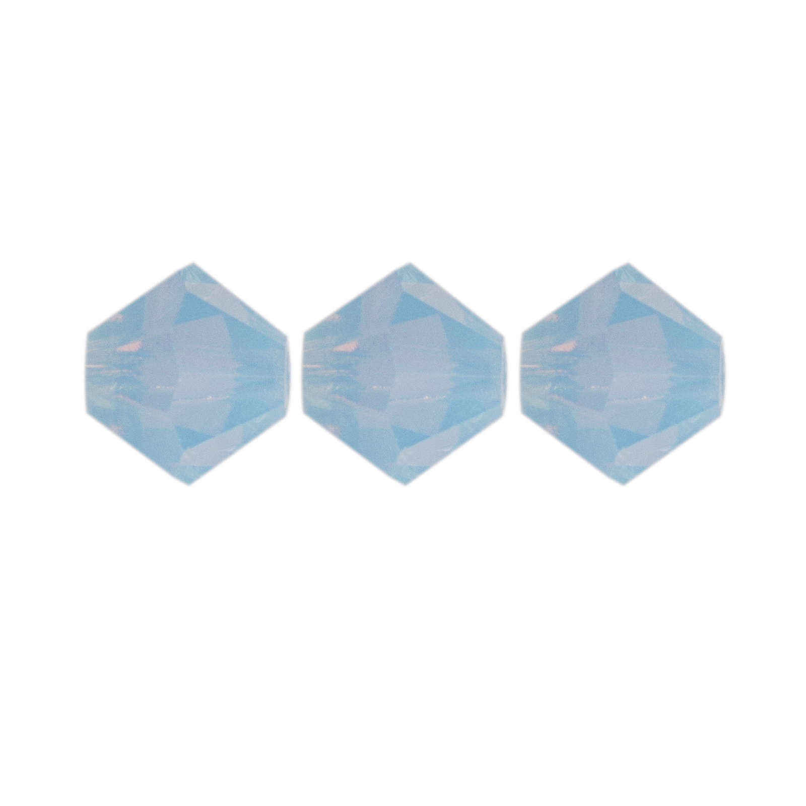 bicone preciosa light sapphire opal 6mm | 24pc