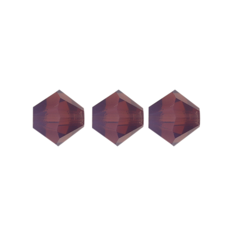 bicone preciosa amethyst opal 6mm | 24pc