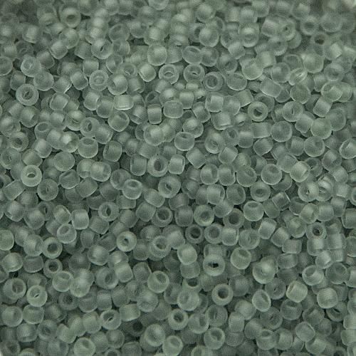 rocaille toho seed beads 15/0 - transparent frosted light gray (9f) | 10gr