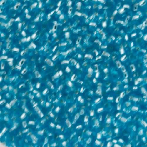 rocaille toho seed beads 15/0 - silver-lined aquamarine (23) | 10gr