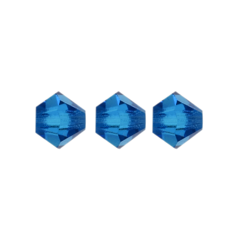 bicone preciosa capri blue 4mm | 40pc