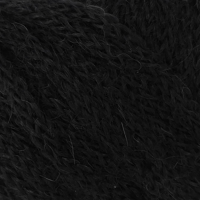 lana gatto alpaca superfine - black (7613) - 50gr (70mt) | 1pc