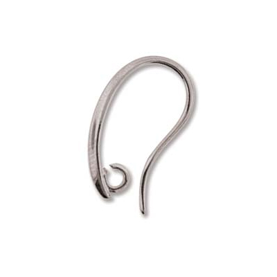 silver plated earwire 19mm | 6pc