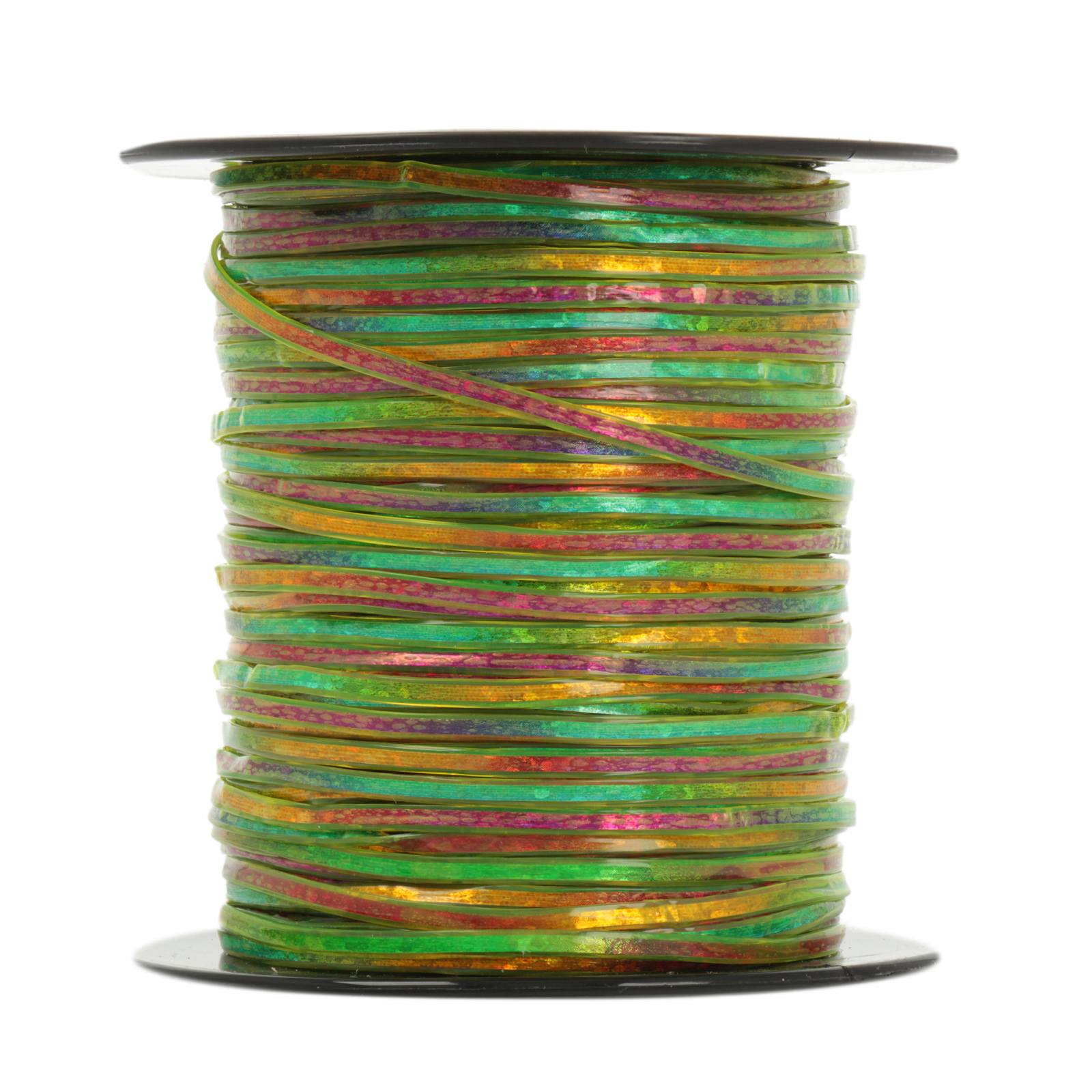 flat plastic lacing - britelace green 2,5mm - 30,5mt spool | 1pc