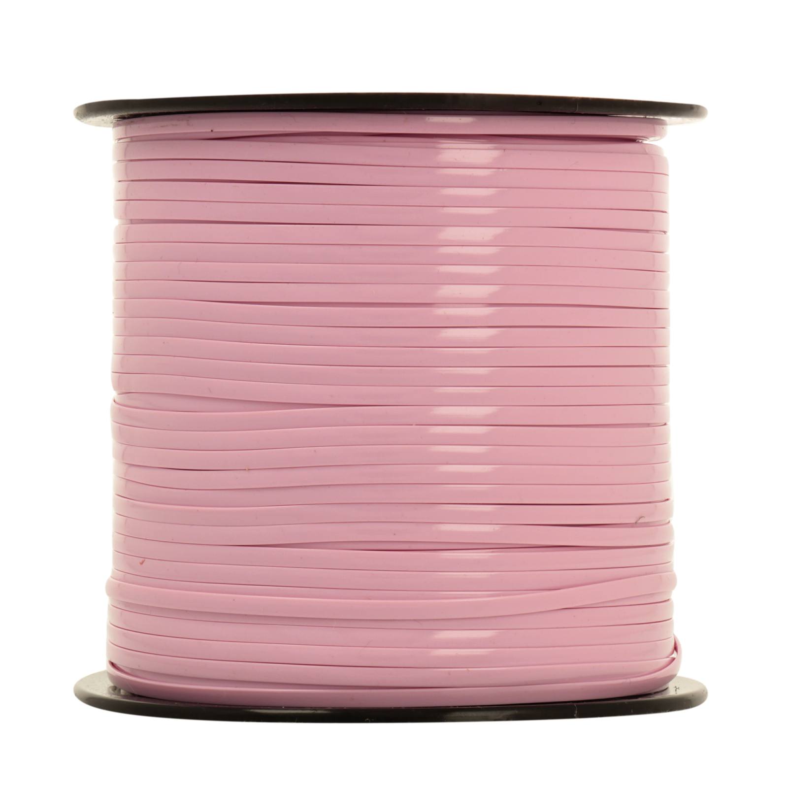 flat plastic lacing - rexlace pink 2,5mm - 91mt spool | 1pc