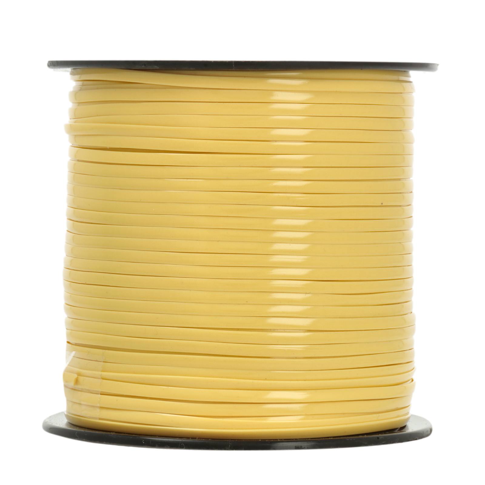 flat plastic lacing - rexlace yellow 2,5mm - 91mt spool | 1pc