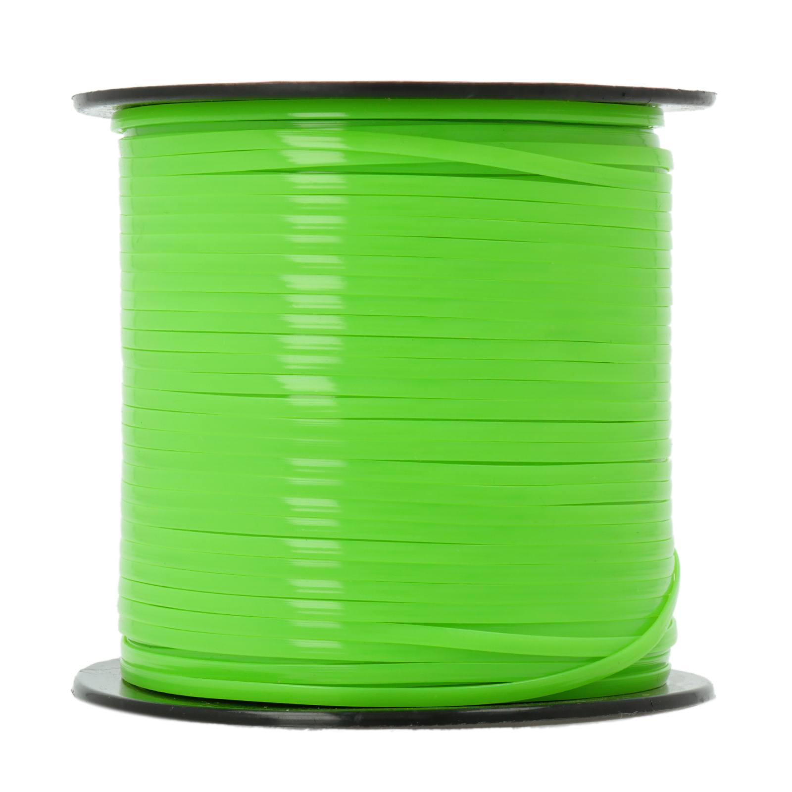 flat plastic lacing - rexlace apple green 2,5mm - 91mt spool | 1pc
