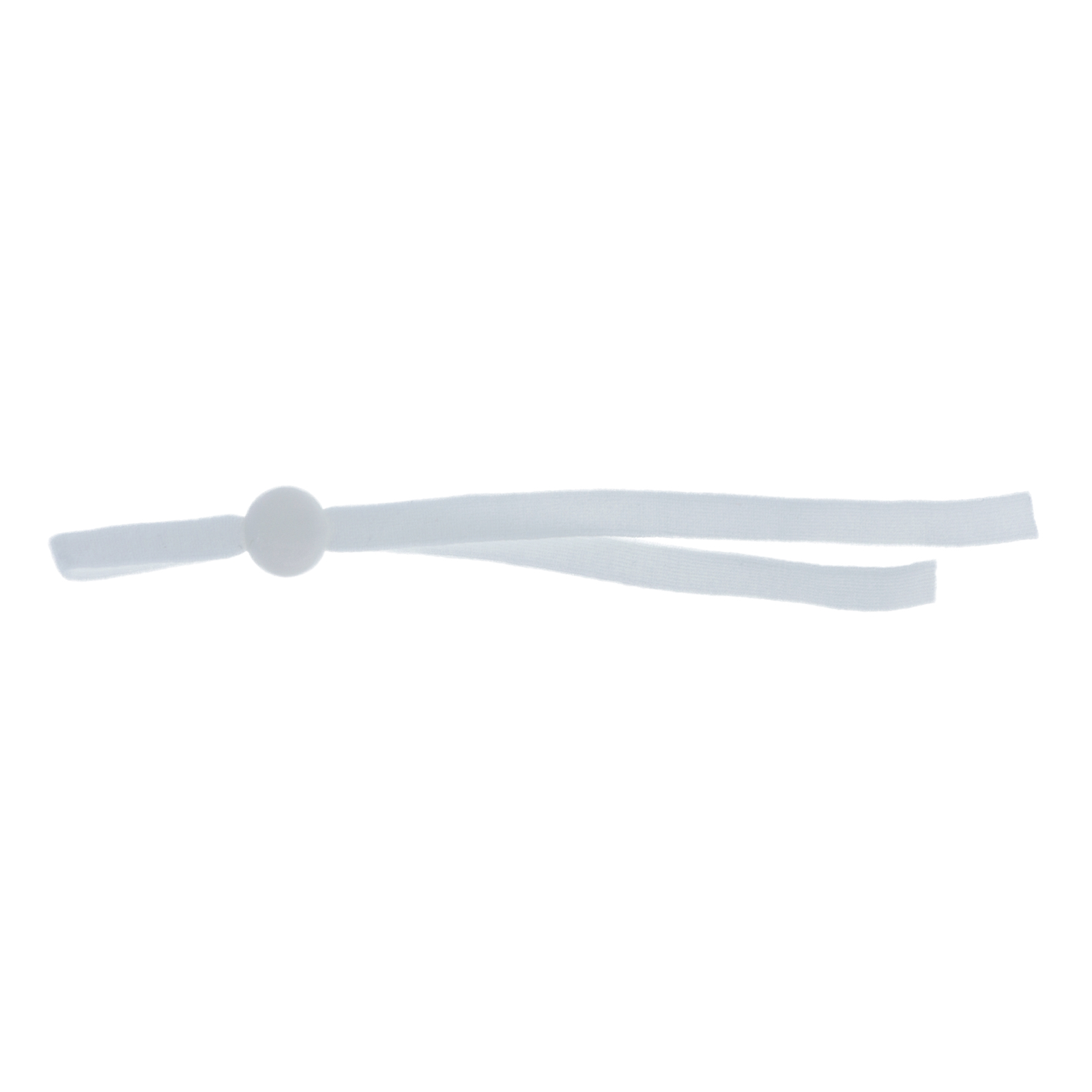 white spandex cord with silicone cord lock 12pc | 1pc
