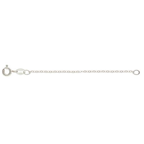 sterling silver flat cable chain 1mm necklaces - lenght 46cm | 1pc