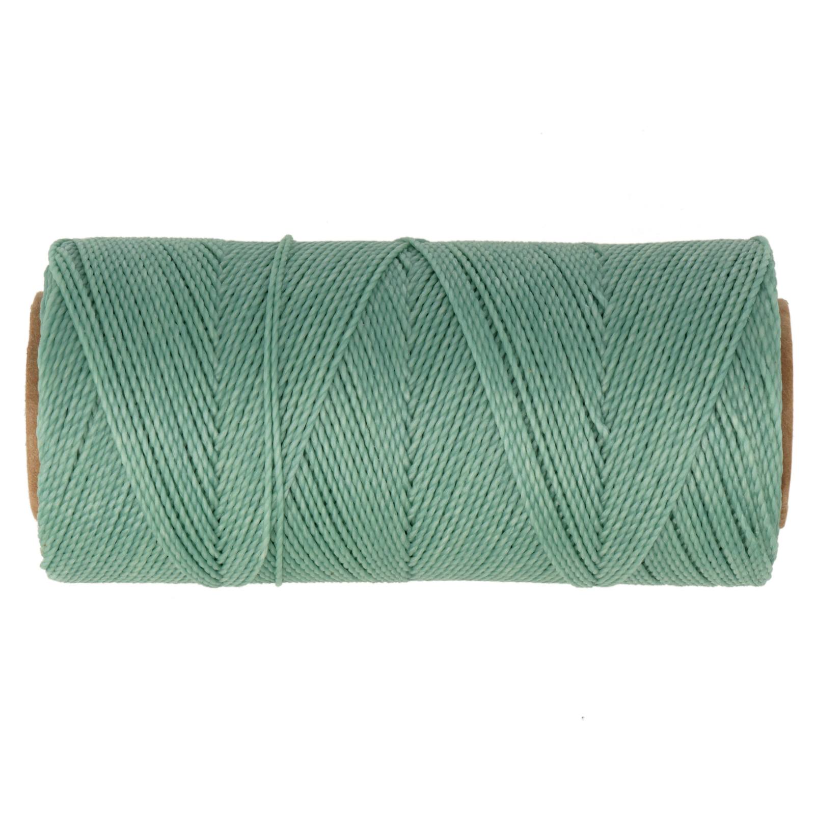 linhasita waxed polyester cord - aqua (231) 1mm - 100gr spool (aprox. 180mt) | 1pc