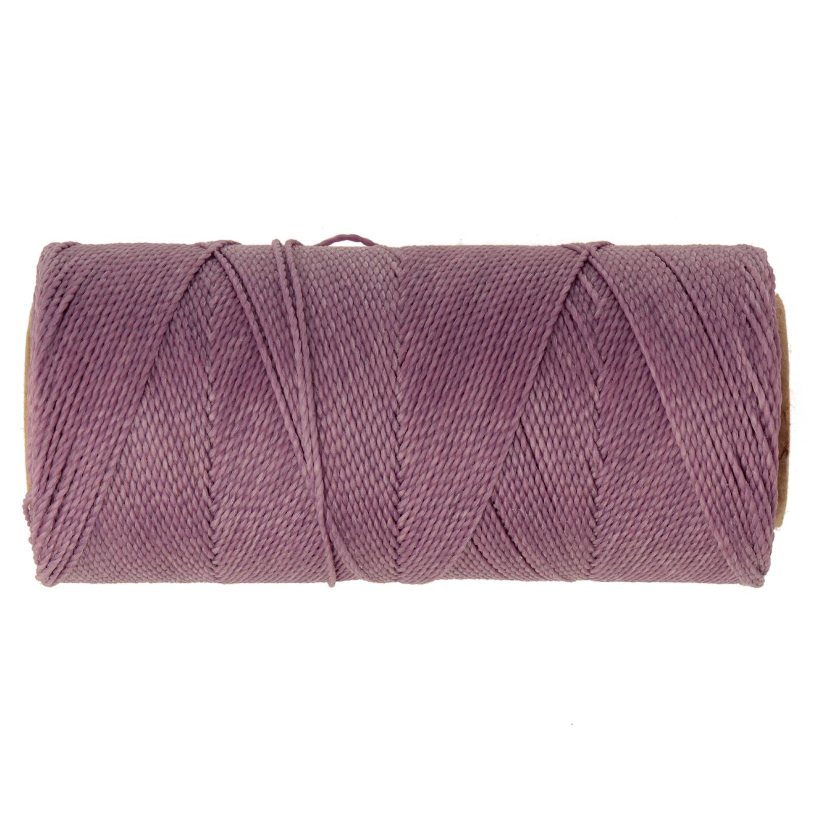linhasita waxed polyester cord - lavender (236) 1mm - 100gr spool (aprox. 180mt) | 1pc