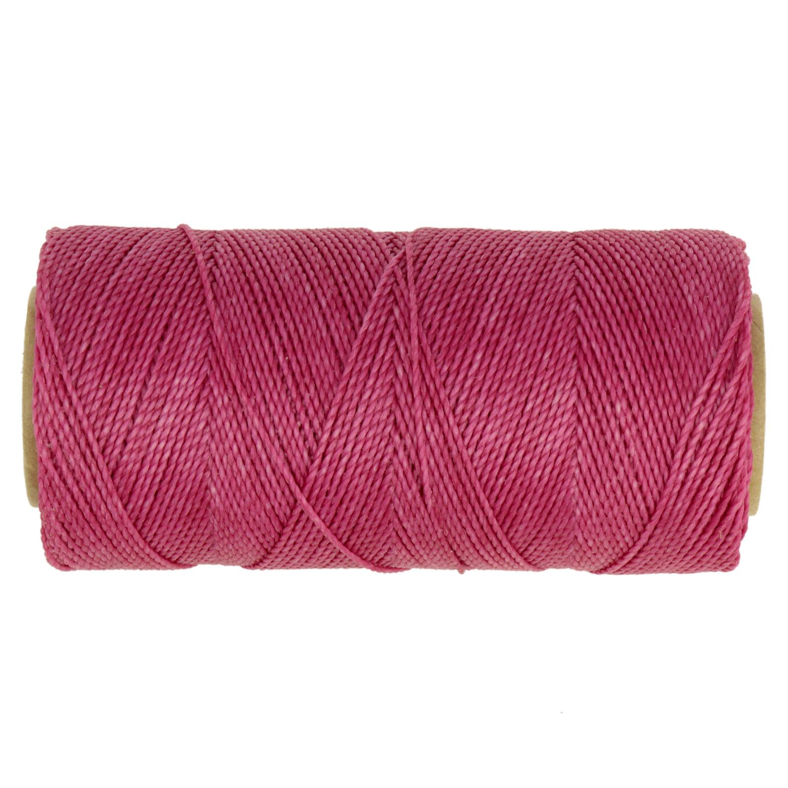 linhasita waxed polyester cord - fuchsia (899) 1mm - 100gr spool (aprox. 180mt) | 1pc
