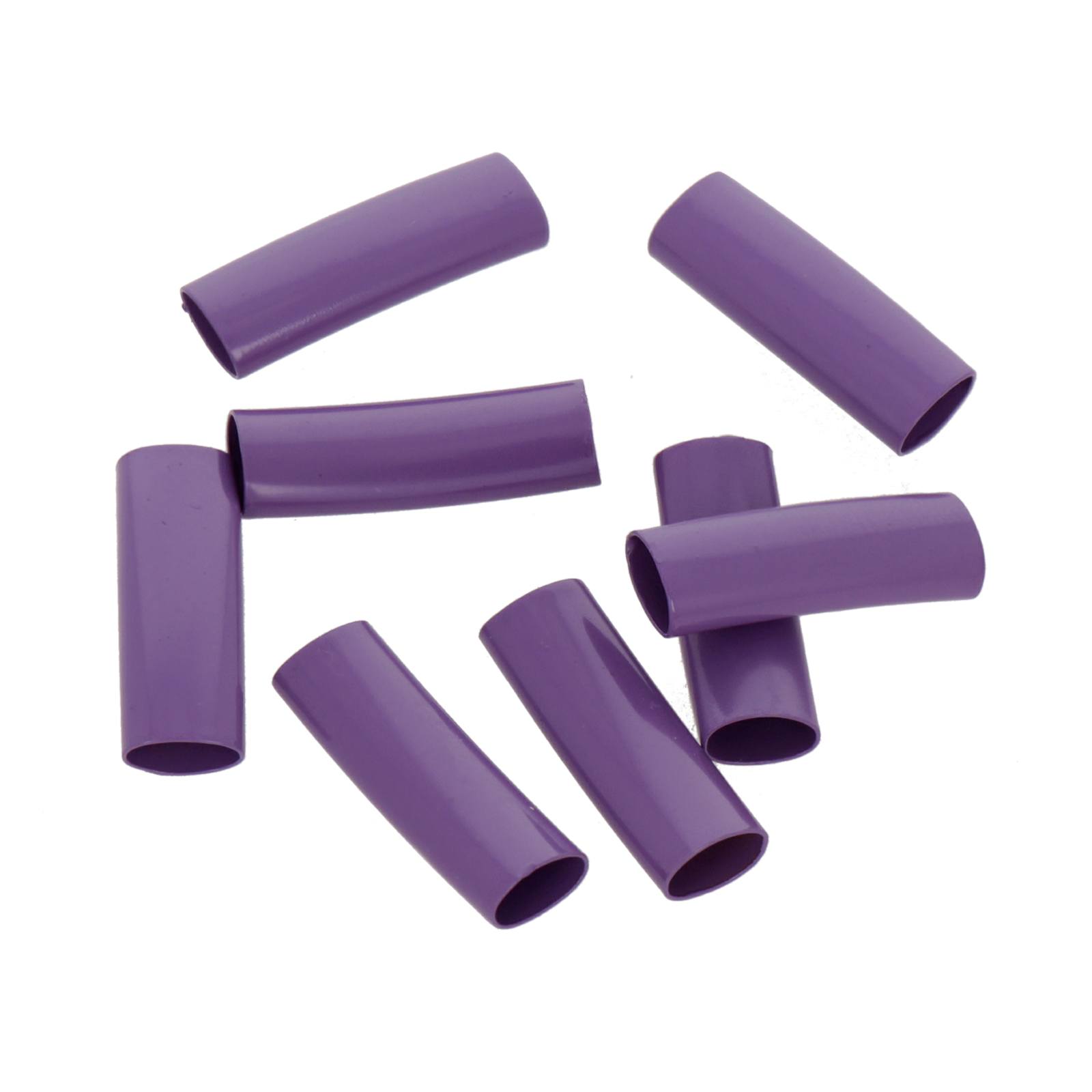 violet dyed metal tube 18x5mm (width 5x2,5mm) | 4pc