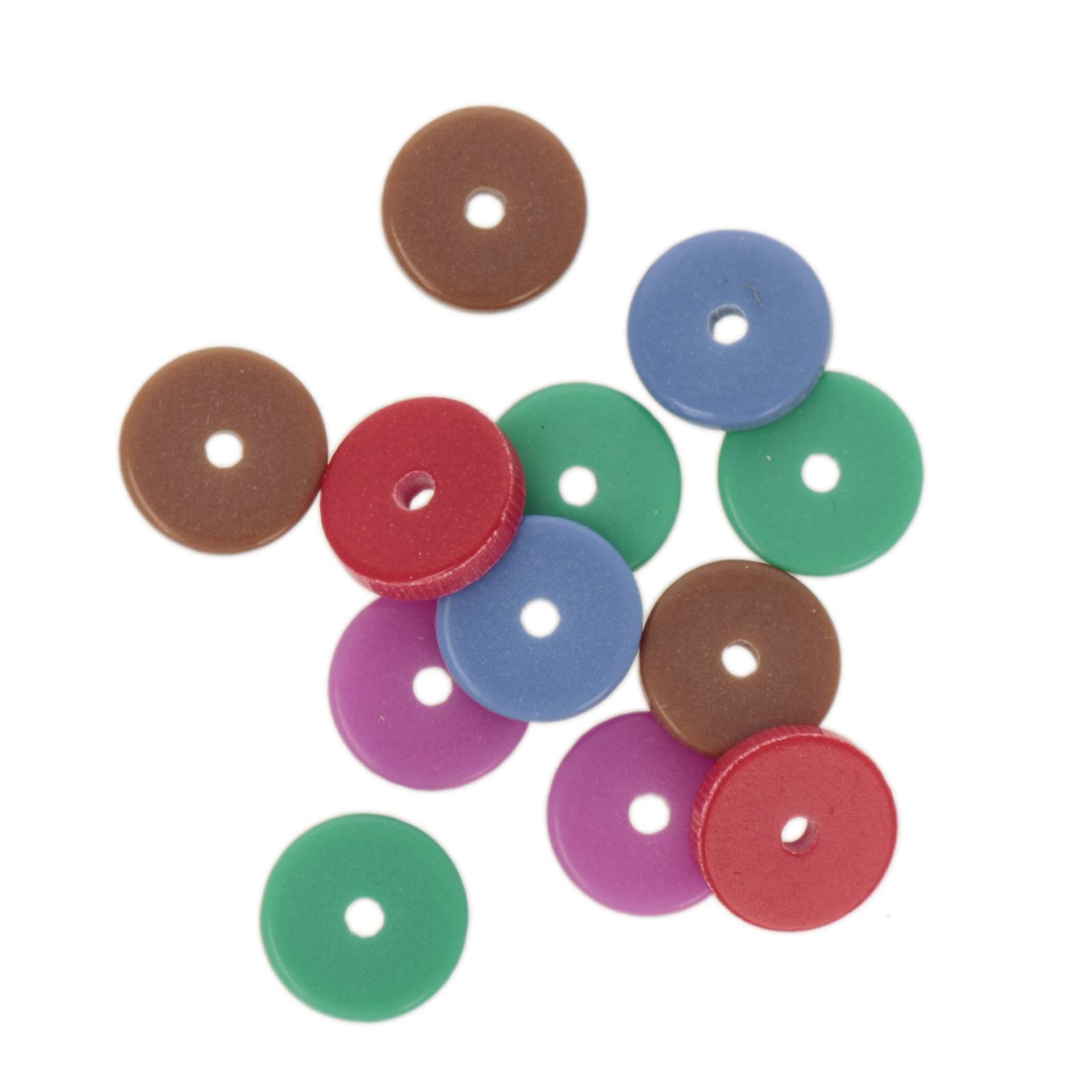 plexiglass heishi multicolor vivid 10mm | 10st